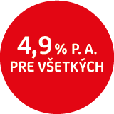 4,9 % pre všetkých